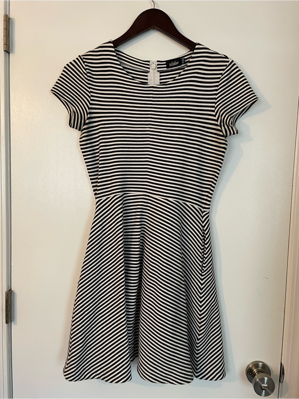 Kate Spade Saturday Fit & Flare Dress - Black/White